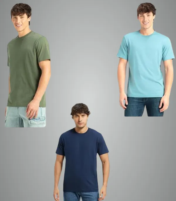Multicolor_Premium_Lycra_T_Shirt_For_Men