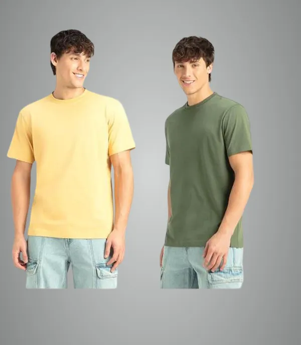 Multicolor_Premium_Lycra_T_Shirt_For_Men_Pack_Of_2