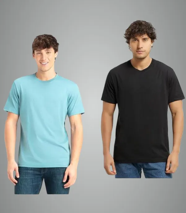 Multicolor_Premium_Lycra_T_Shirt_For_Men_Pack_Of_2