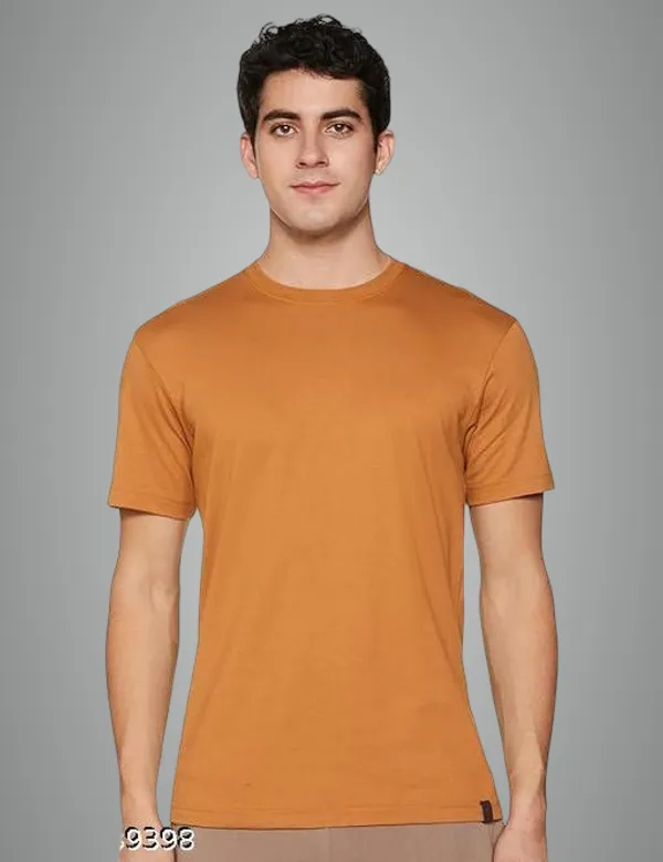 Yellow_Premium_Lycra_T_Shirt_For_Men