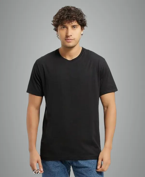 Black_Premium_Lycra_T_Shirt_For_Men