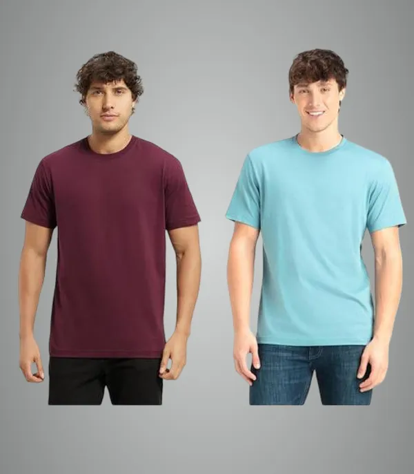 Multicolor_Premium_Lycra_T_Shirt_For_Men_Pack_Of_2