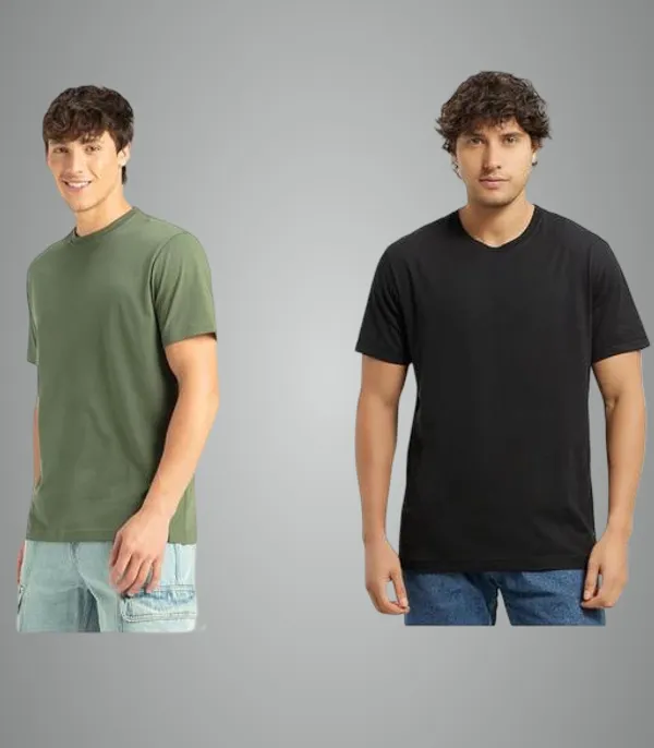 Multicolor_Premium_Lycra_T_Shirt_For_Men_Pack_Of_2