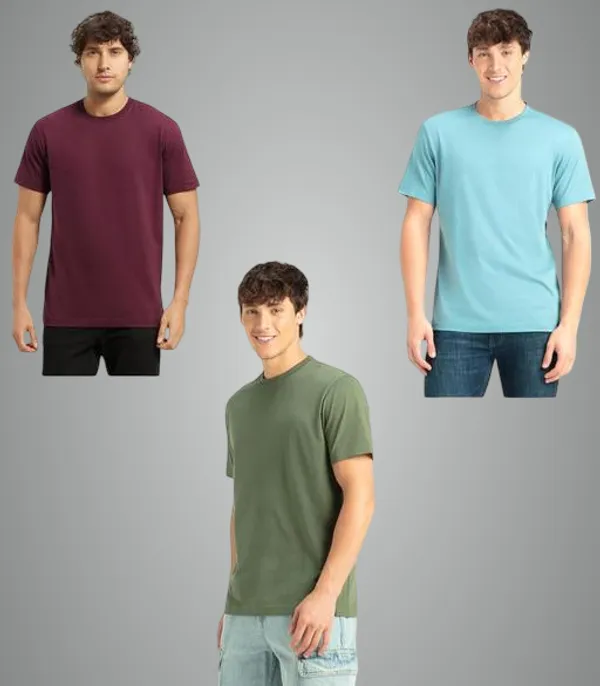 Multicolor_Premium_Lycra_T_Shirt_For_Men_Pack_Of_3