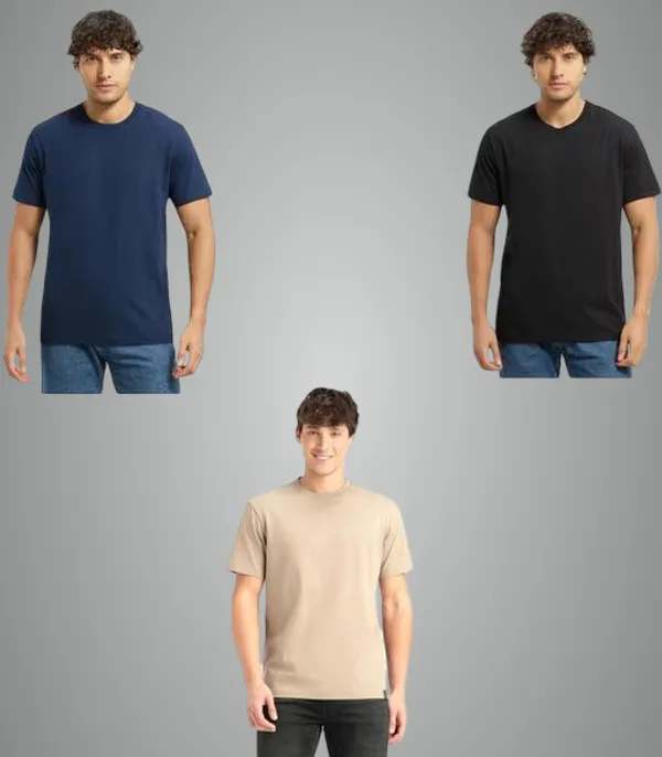 Multicolor_Premium_Lycra_T_Shirt_For_Men_Pack_Of_3