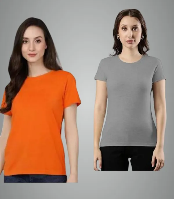 Multicolor_Premium_Polyester_T_Shirt_For_Women_Pack_Of_2