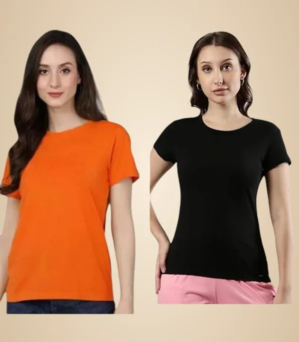 Multicolor_Premium_Polyester_T_Shirt_For_Women_Pack_Of_2