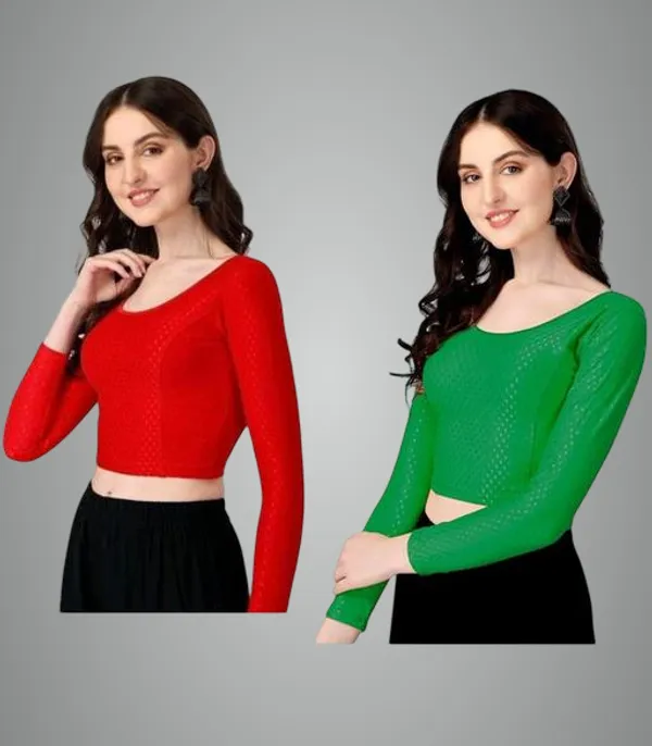 Multicolor_Premium_Lycra_Blouse_For_Women