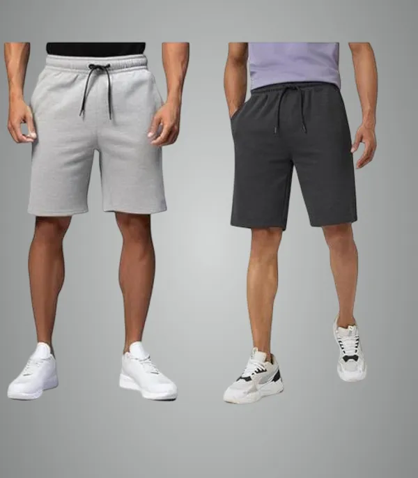 Off_White_And_Grey_Premium_Lycra_Shorts_For_Men_Pack_Of_2