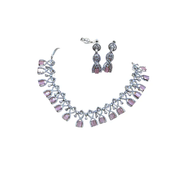 Pink_And_Silver_Ad_Neckless_Set_For_Women