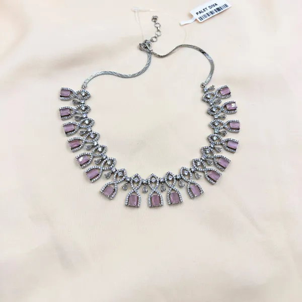 Pink_And_Silver_Ad_Neckless_Set_For_Women