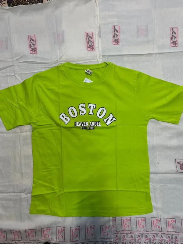 Green_Hosiyari_Cotton_Stylish_T-Shirt_For_Women