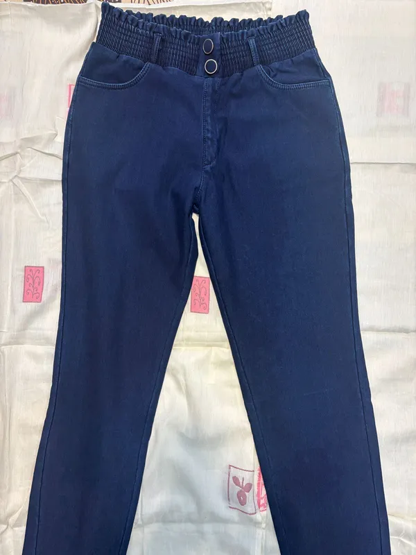 Blue_Hosiyari_Cotton_Stylish_Pant_For_Women