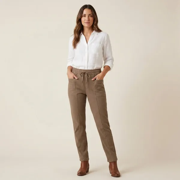 Olive_Hosiyari_Cotton_Stylish_Pant_For_Women