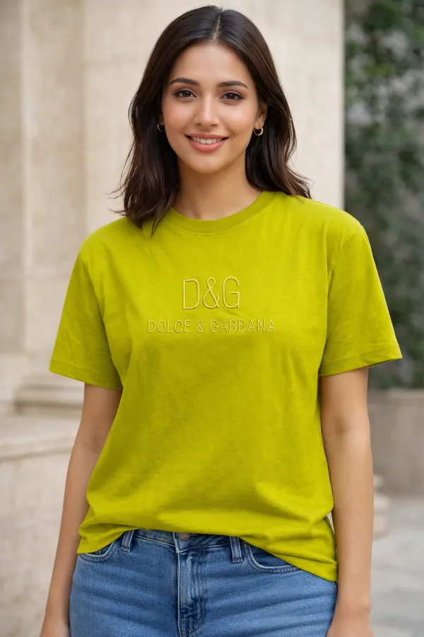 Green_Hosiyari_Cotton_Stylish_T-Shirt_For_Women