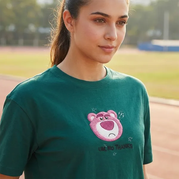 Teal_Hosiyari_Cotton_Stylish_T-Shirt_For_Women