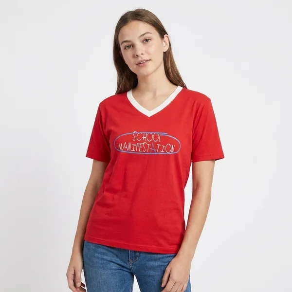 Red_Hosiyari_Cotton_Stylish_T-Shirt_For_Women