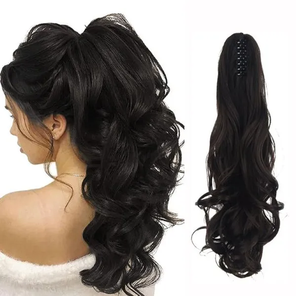 18_Inch_Long_Ponytail_Hair_Extension_With_Free_Hair_Bun