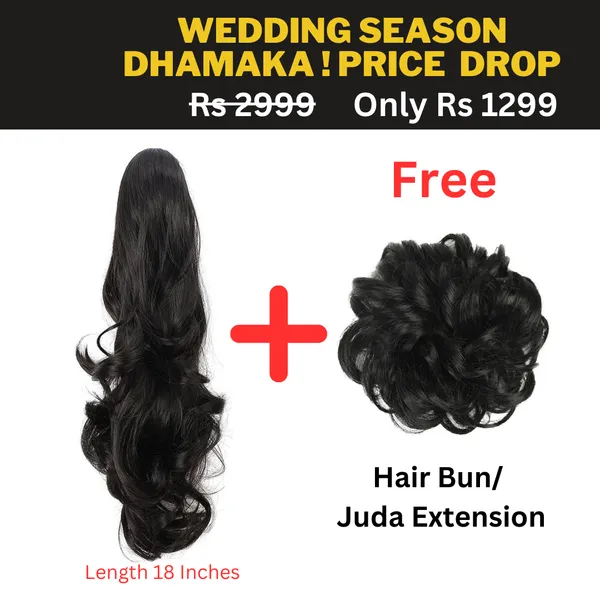 18_Inch_Long_Ponytail_Hair_Extension_With_Free_Hair_Bun