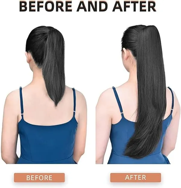 18_Inch_Long_Ponytail_Hair_Extension_With_Free_Hair_Bun
