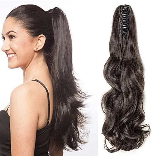 18_Inch_Long_Ponytail_Hair_Extension_With_Free_Hair_Bun
