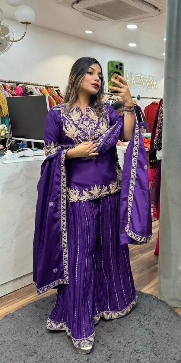 Purple_Embroidered_Sharara_Suit_Set_With_Dupatta