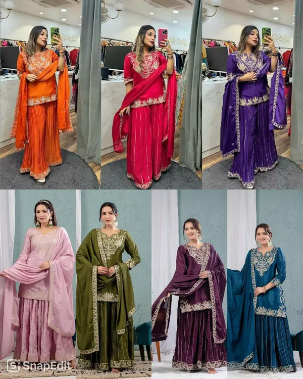 Embroidered_Ethnic_Sharara_Suit_Set_With_Dupatta_-_Available_In_Multiple_Colors