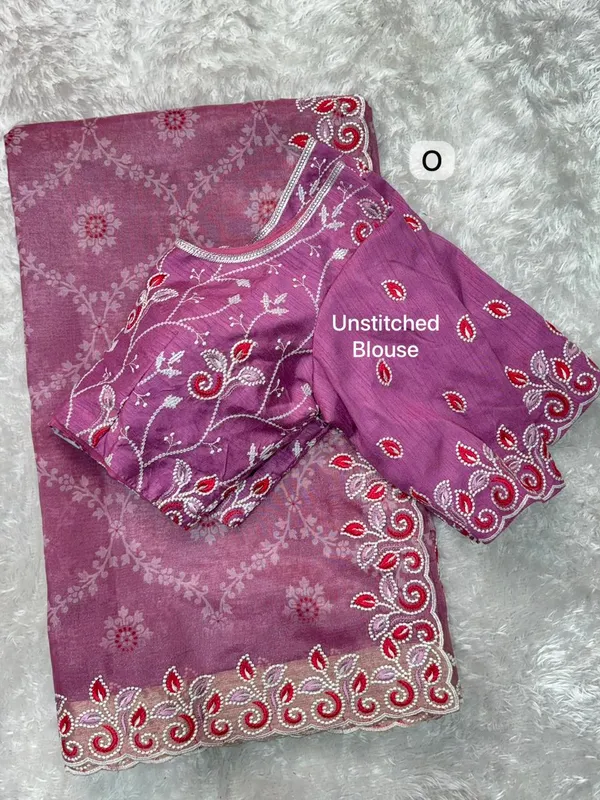 Embroidered_Purple_Georgette_Saree_With_Unstitched_Blouse