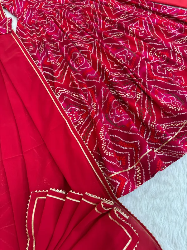 Red_Bandhani_Anarkali_Suit_Set_With_Dupatta_-_Traditional_Ethnic_Wear