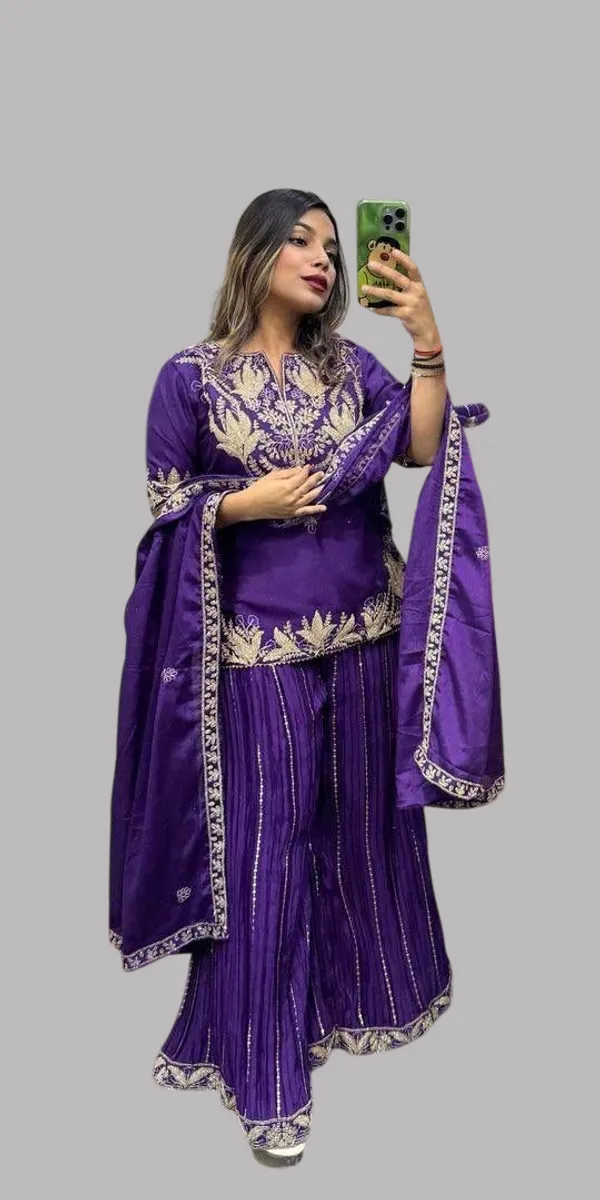 Purple_Embroidered_Sharara_Suit_Set_With_Dupatta