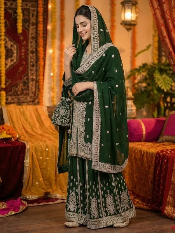 Elegant_Green_Embroidered_Sharara_Set_With_Dupatta