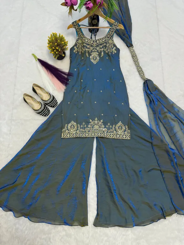 Teal_Green_Embroidered_Anarkali_Suit_With_Dupatta
