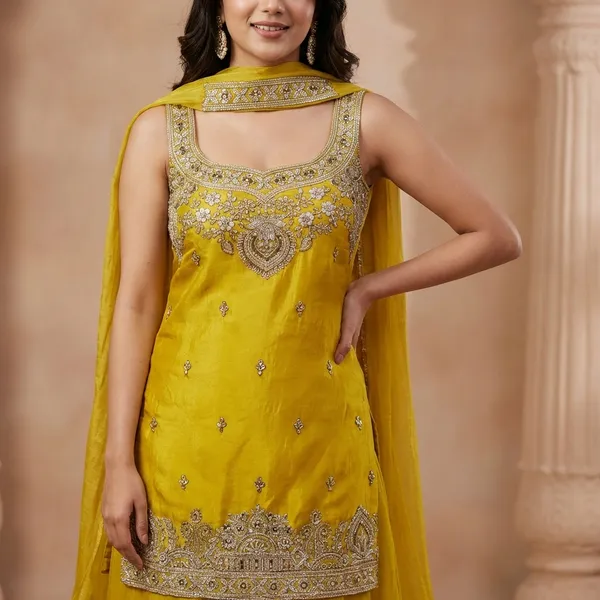 Yellow_Embellished_Sharara_Suit_Set_With_Dupatta