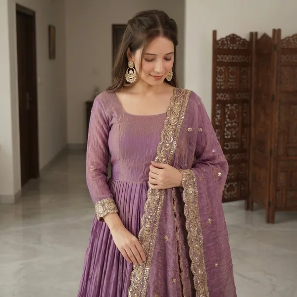 Purple_Embellished_Anarkali_Suit_Set_With_Dupatta