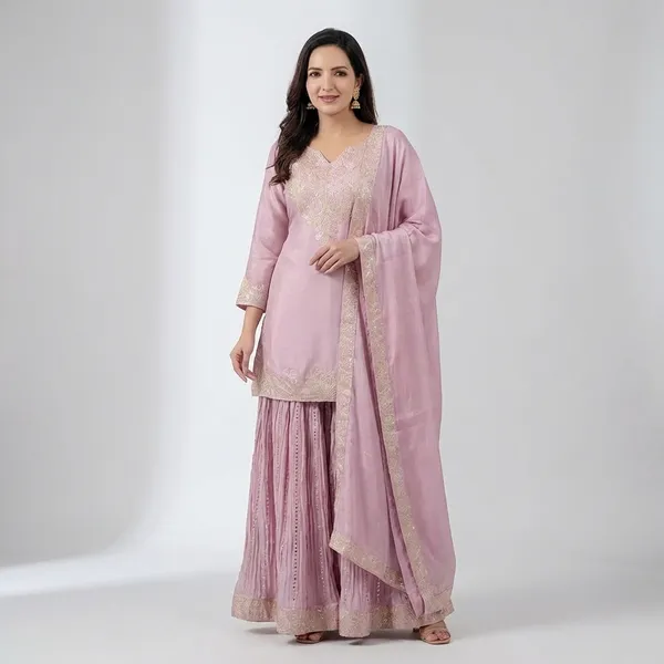Women_Pink_Embroidered_Gharara_Suit_Set_With_Dupatta