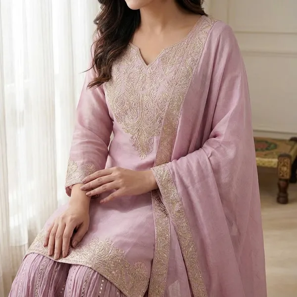 Women_Pink_Embroidered_Gharara_Suit_Set_With_Dupatta