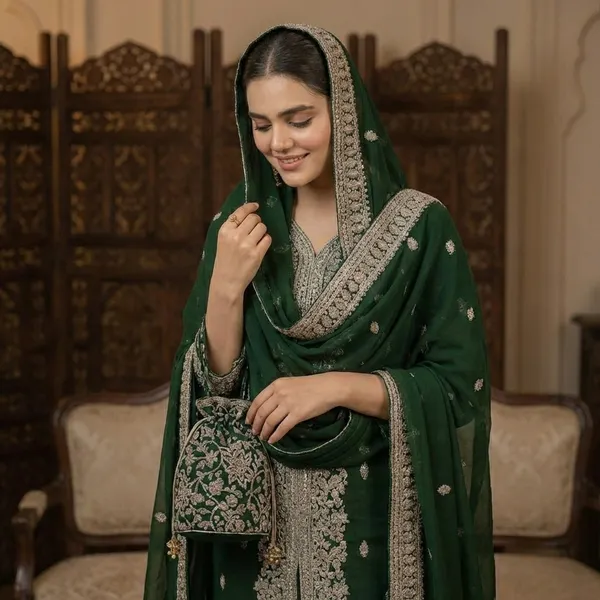 Elegant_Green_Embroidered_Sharara_Set_With_Dupatta