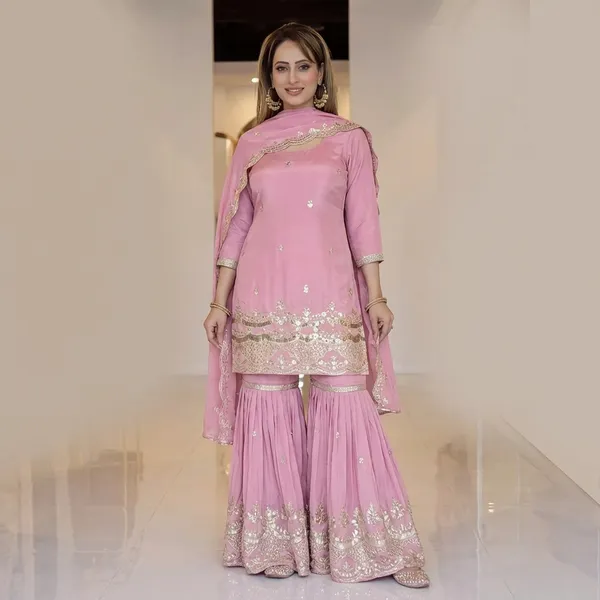 Pink_Embroidered_Gharara_Suit_Set_With_Dupatta_-_Traditional_Ethnic_Wear