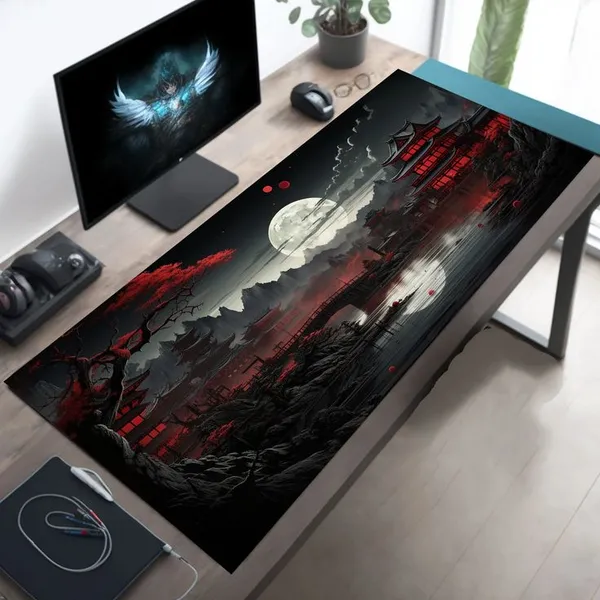 Multicolor_Dark_Fantasy_Gothic_Castle_Large_Gaming_Mouse_Pad_With_Moon_And_Haunted_Atmosphere