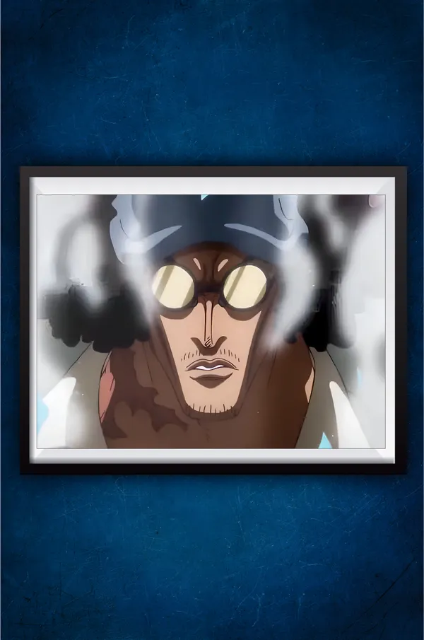 Multicolor_Acrylic_Aokiji_Vs_Garp_One_Piece_Poster_For_Home_Decor