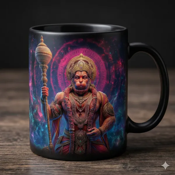 Multicolor_Ceramic_Hanuman_Deity_Ceramic_And_Cosmic_Design_Coffee_Mug