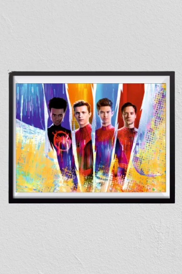 Multicolor_Acrylic_Spiderman_From_Spider_Verse_Marvel_Poster_For_Home_Decor