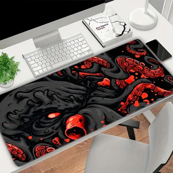 Black_And_Red_Abstract_Skull_Design_Extended_Gaming_Mouse_Pad