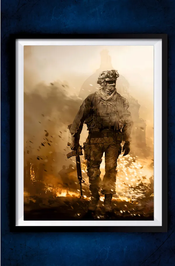 Multicolor_Acrylic_Call_Of_Duty_Modern_Warfare_Games_Poster_For_Home_Decor