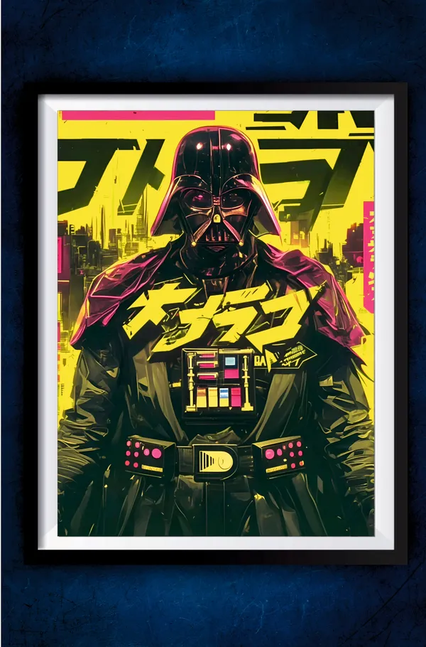 Multicolor_Acrylic_Darth_Vader_Art_Star_Wars_Poster_For_Home_Decor