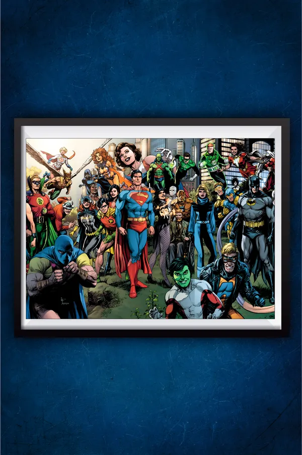 Multicolor_Acrylic_All_Character_Comic_Style_Dc_Poster_For_Home_Decor