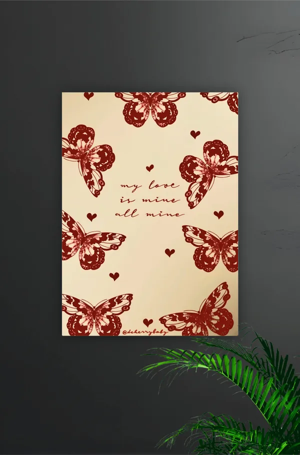Multicolor_Acrylic_My_Love_Is_Mine_Aesthetic_Poster_For_Home_Decor