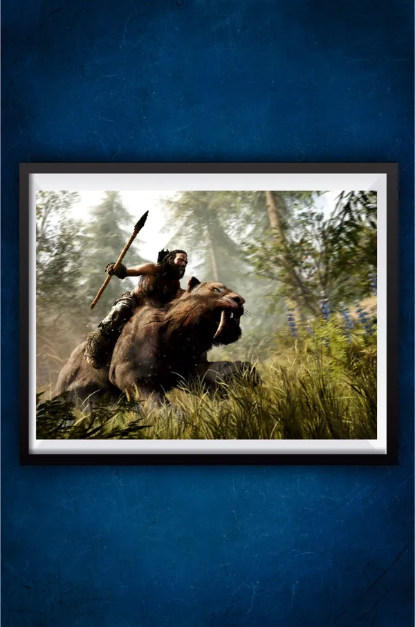 Multicolor_Acrylic_Far_Cry_Primal_Hunting_Games_Poster_For_Home_Decor
