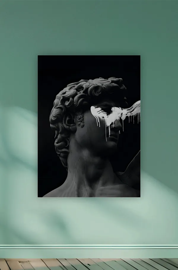 Multicolor_Acrylic_Greek_Sculpture_With_White_Mark_Aesthetic_Poster_For_Home_Decor