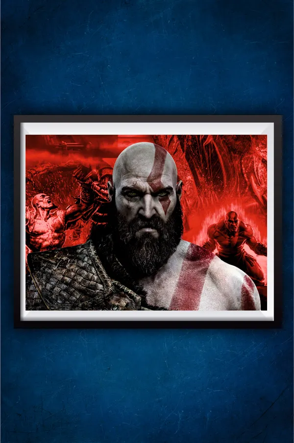 Multicolor_Acrylic_God_Of_War_Flashback_Games_Poster_For_Home_Decor